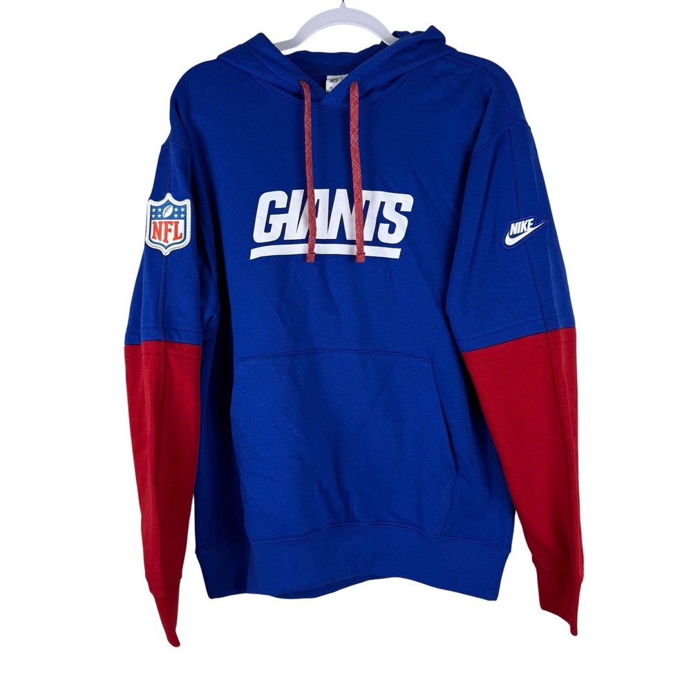 NWT Nike New York Giants Mens Sideline Club Pullover Team Player Hoodie Size M‎